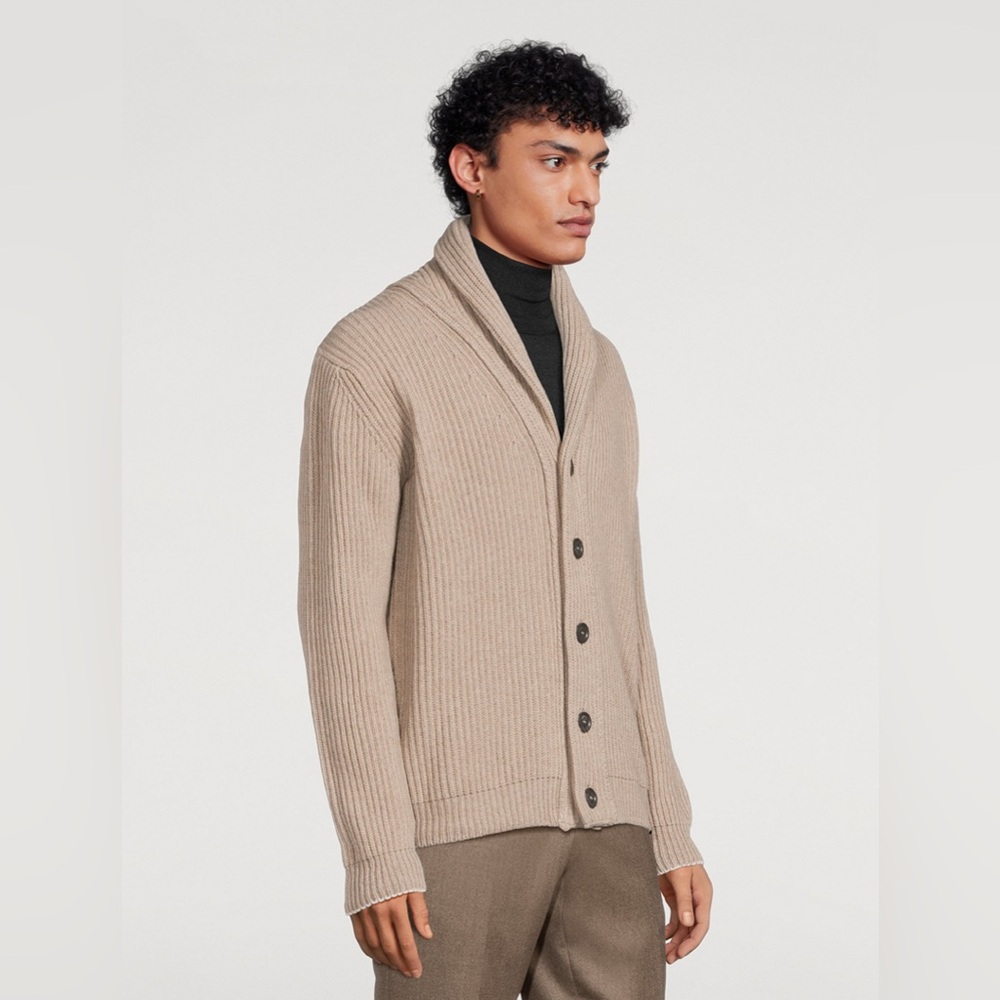 JACK VICTOR
Stayner Cashmere And Wool Shawl Cardigan - Picture 3 of 6
